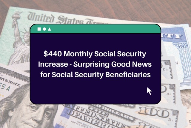 $440 Monthly Social Security Boos