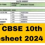 CBSE 10th Date Sheet 2025 Released, Exam Date And Time Table @Cbse.gov.in