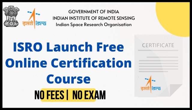 ISRO offering free online certificate course