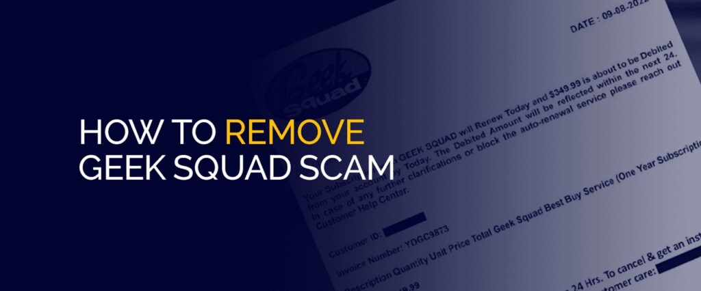 How to Remove Geek Squad Email Scam